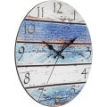 Horloge murale de plage rustique rond